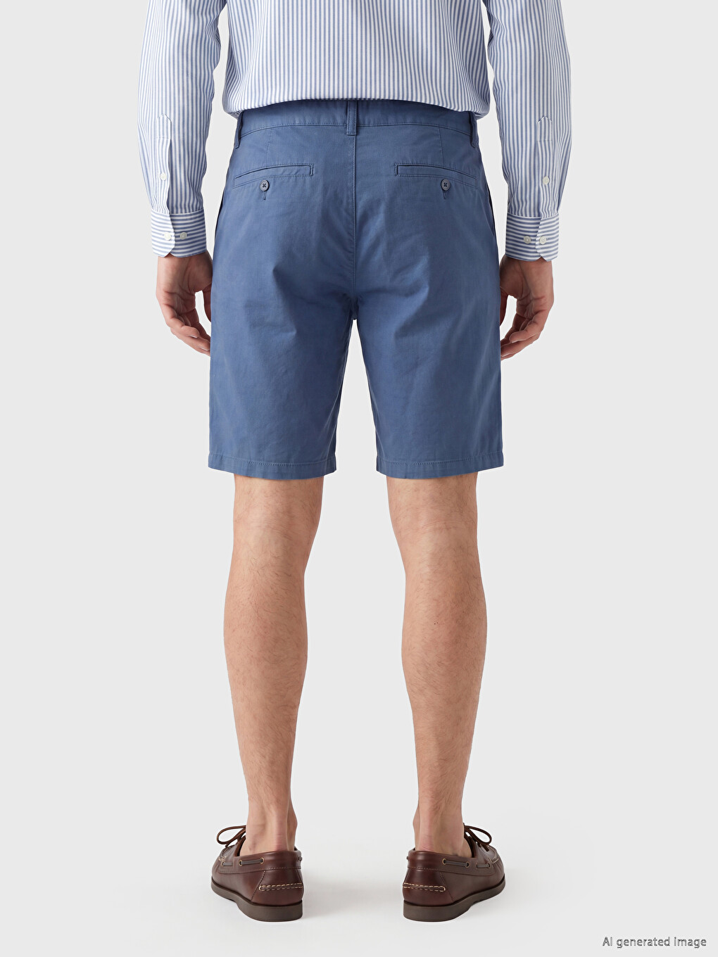 Regular Fit Gabardine Men's Shorts-3
