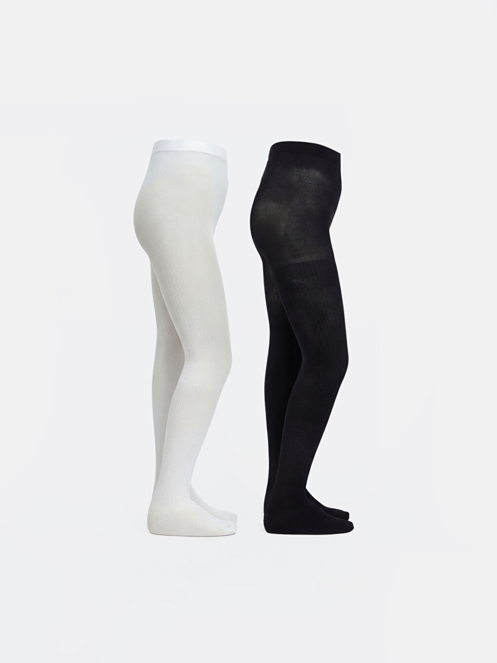 Siyah Kız Çocuk Külotlu Çorap 2'li