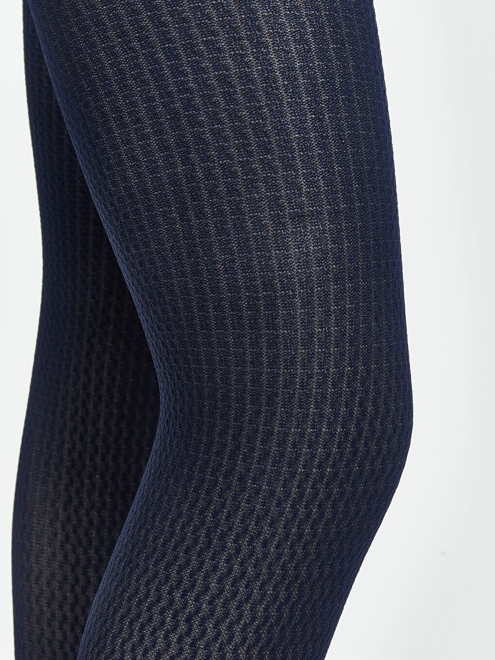 Lacivert Desenli İnce Kız Çocuk Külotlu Çorap 2'li-1