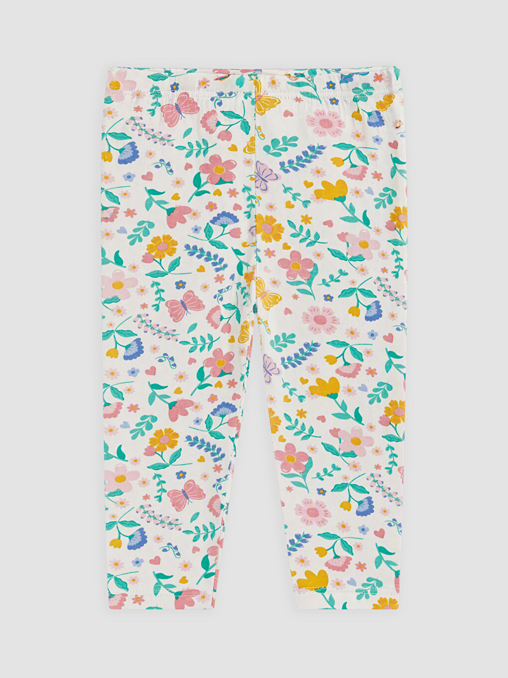 Leggins Me Motiv Lulesh Dhe Fluturash Për Vajza-1