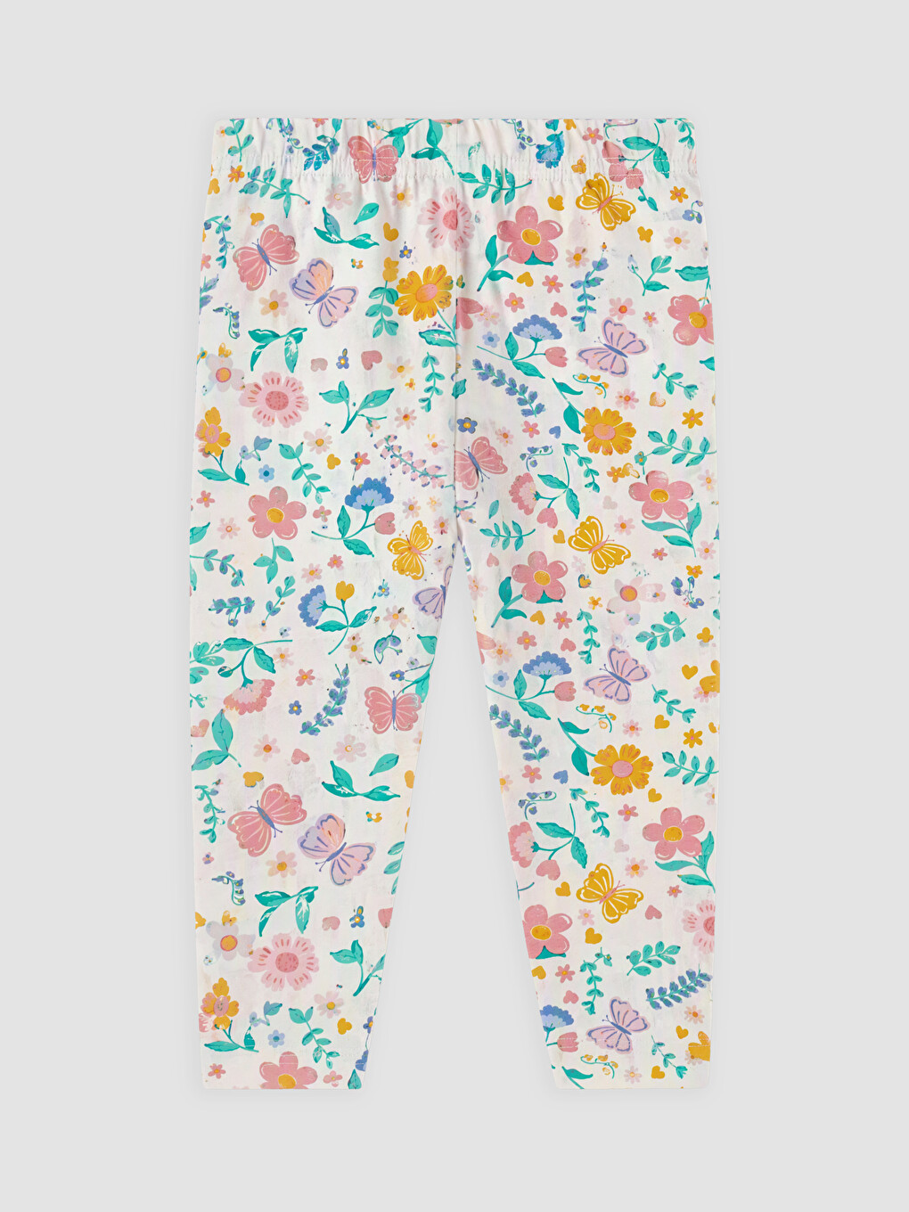 Leggins Me Motiv Lulesh Dhe Fluturash Për Vajza-2