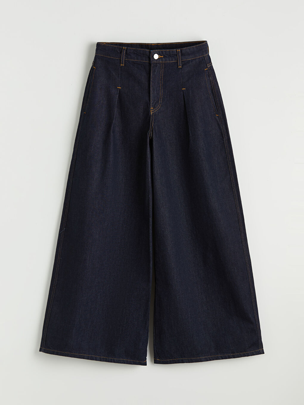 İndigo Wideleg Kadın Jean Pantolon-4