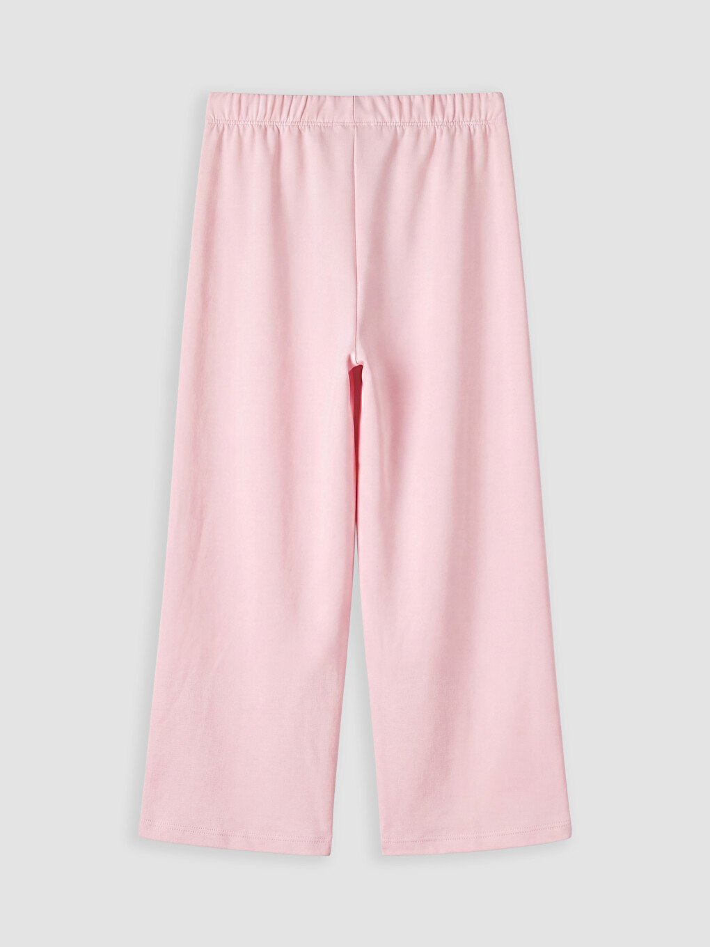 Pembe Beli Lastikli Kız Çocuk Eşofman Altı-1