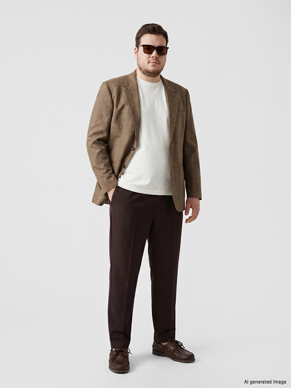 Regular Fit Linen Blend Men's Blazer Jacket-1