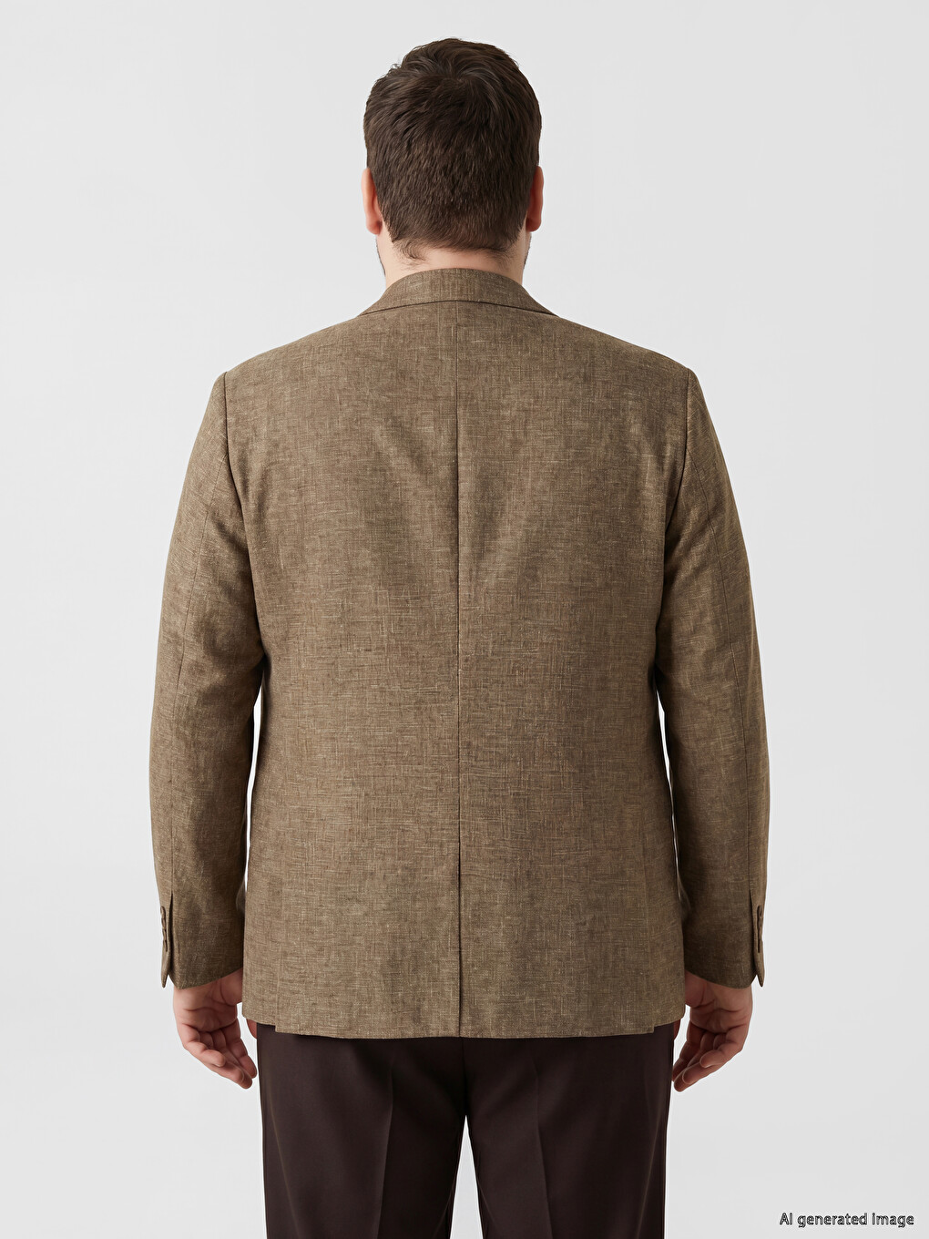 Regular Fit Linen Blend Men's Blazer Jacket-3