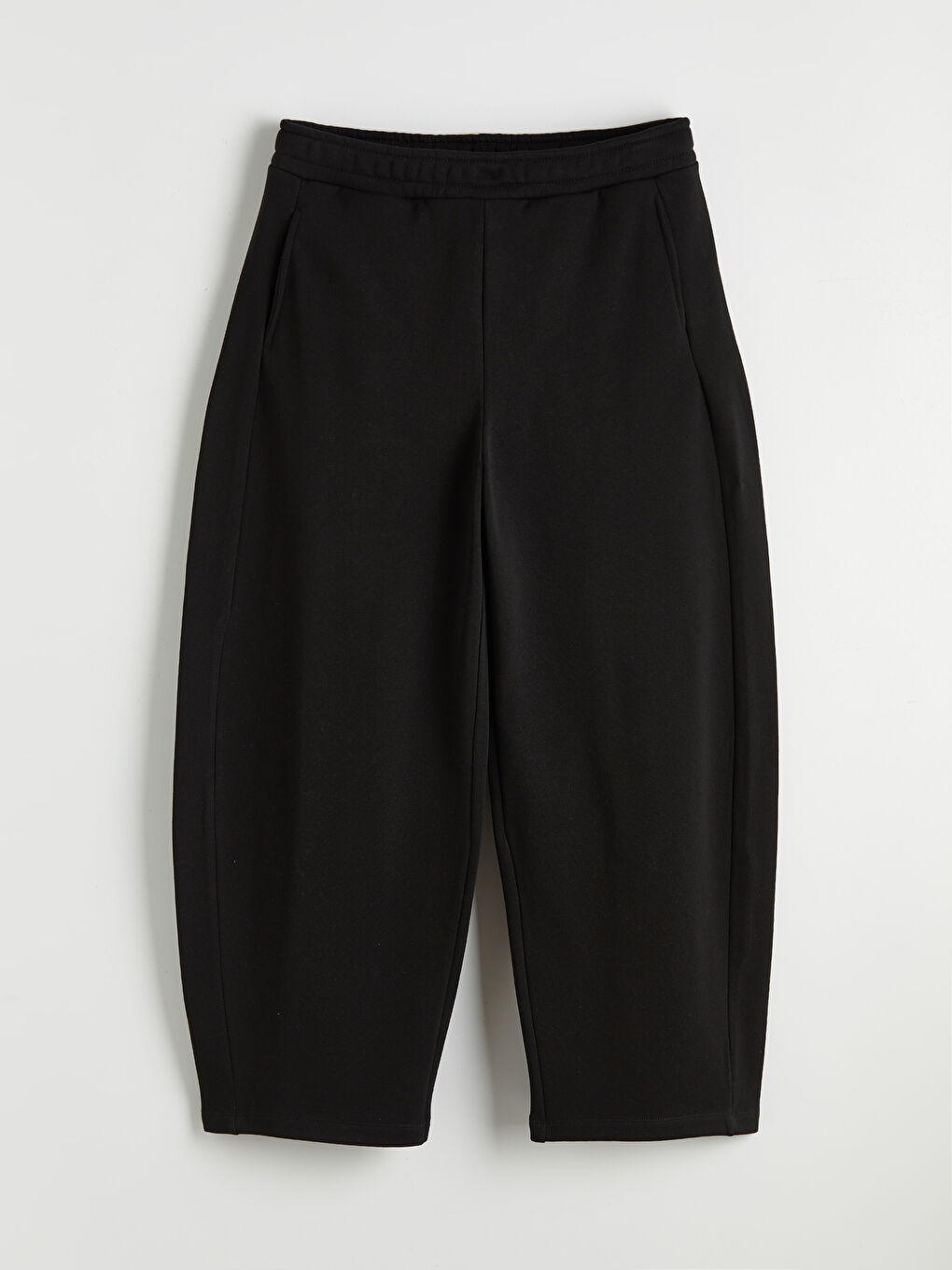 Siyah Beli Lastikli Kadın Eşofman Altı