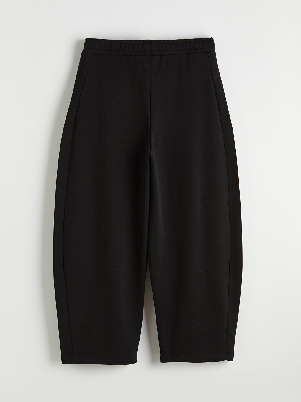 Siyah Beli Lastikli Kadın Eşofman Altı-1