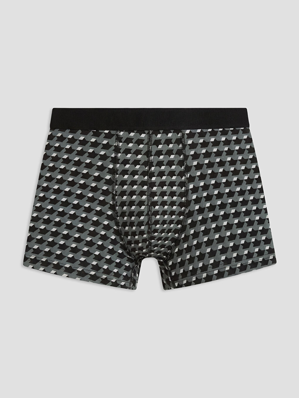 Siyah Pamuklu Esnek Erkek Boxer 7'li-2