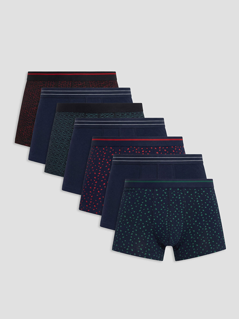 Siyah Standart Kalıp Erkek Boxer 7'li