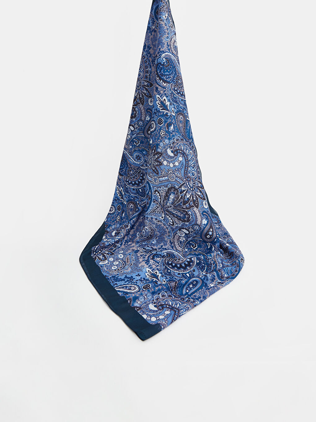 Mavi Desenli Kadın Şal