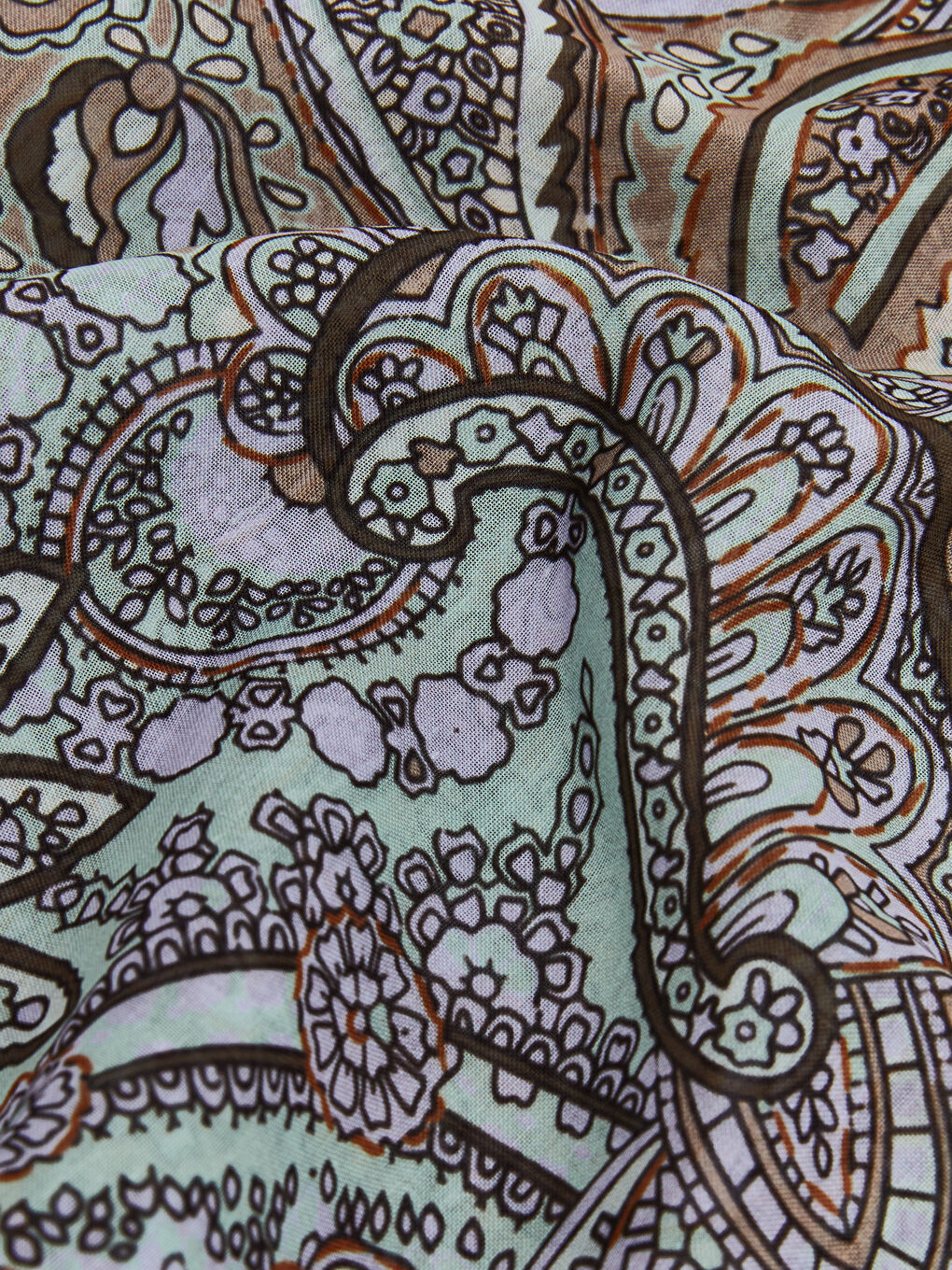 Yeşil Desenli Kadın Şal-2