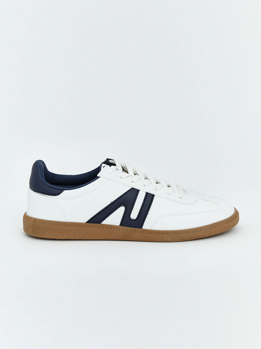 Beyaz Süet Görünümlü Erkek Spor Ayakkabı-1