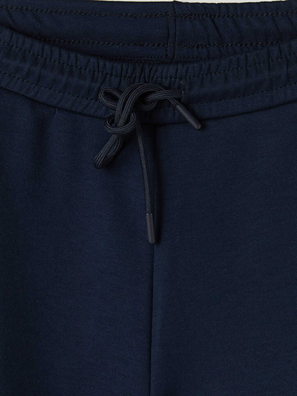 Lacivert Şeritli Soft Touch Kadın Şort-2