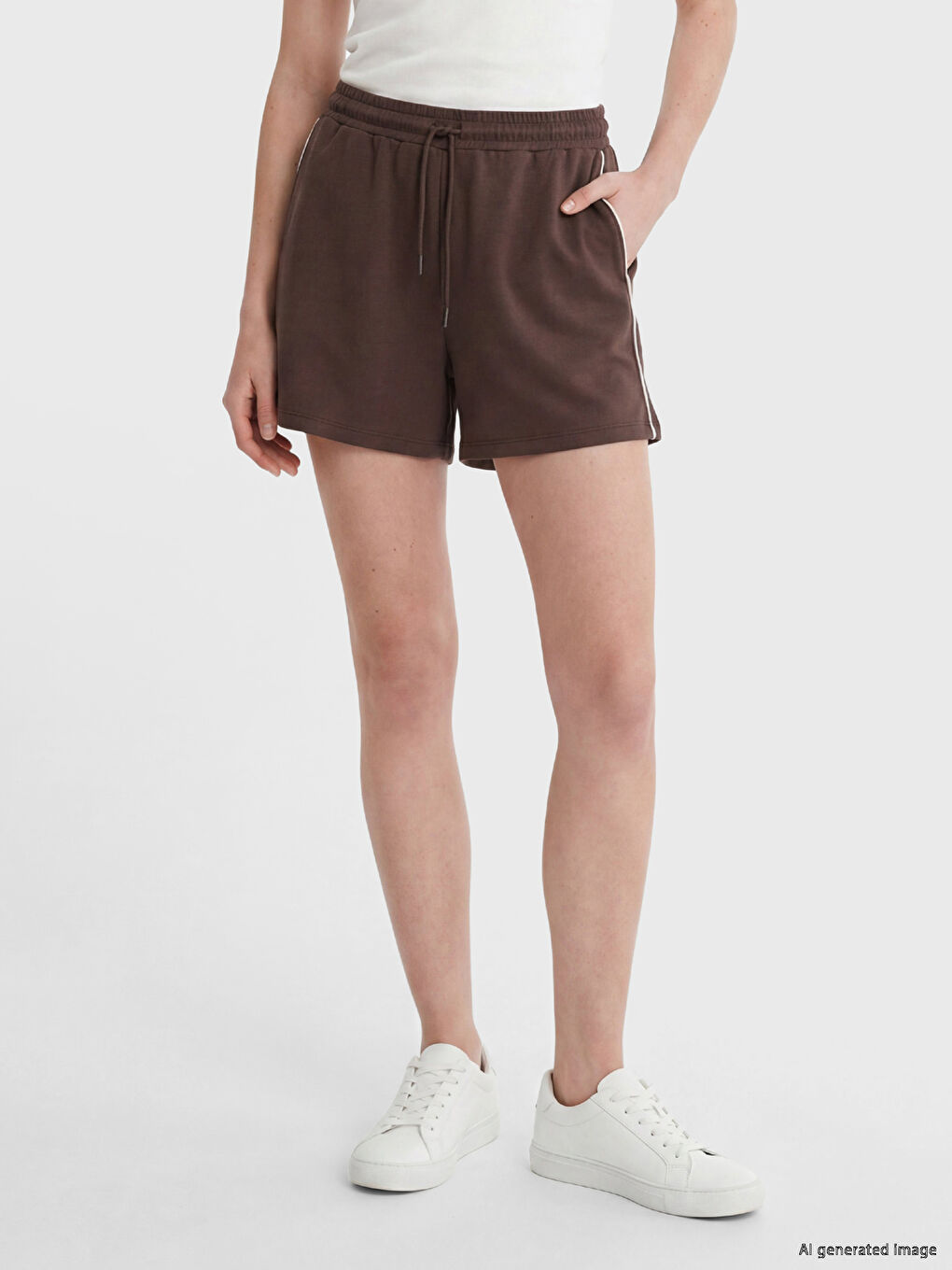 Striped Soft Touch Women's Shorts-1