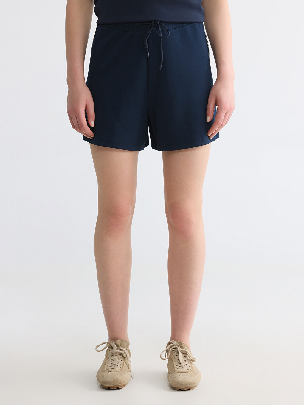 Striped Soft Touch Women's Shorts-1