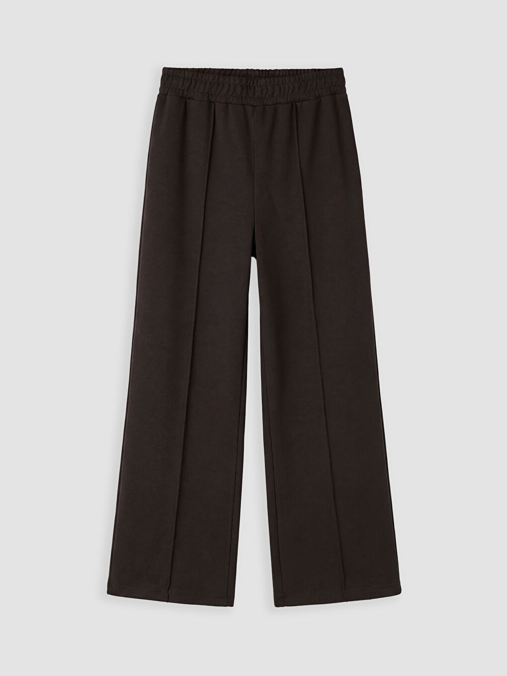 Kahverengi Geniş Paça Kız Çocuk Soft Touch Eşofman Altı