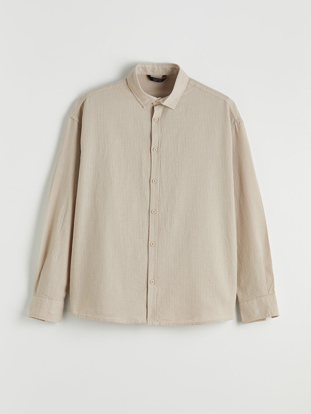 Bej Regular Fit Erkek Gömlek-3