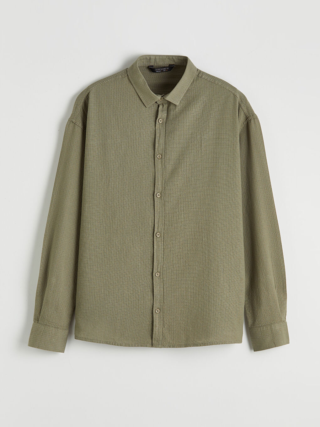 Haki Regular Fit Erkek Gömlek-3