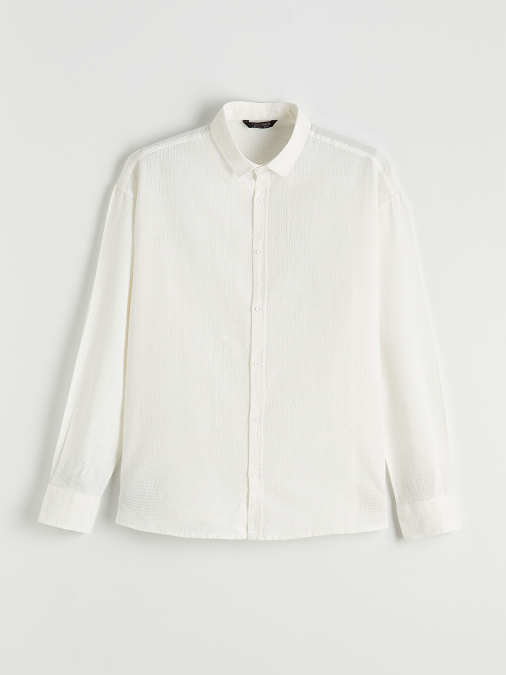 Ekru Regular Fit Erkek Gömlek-3