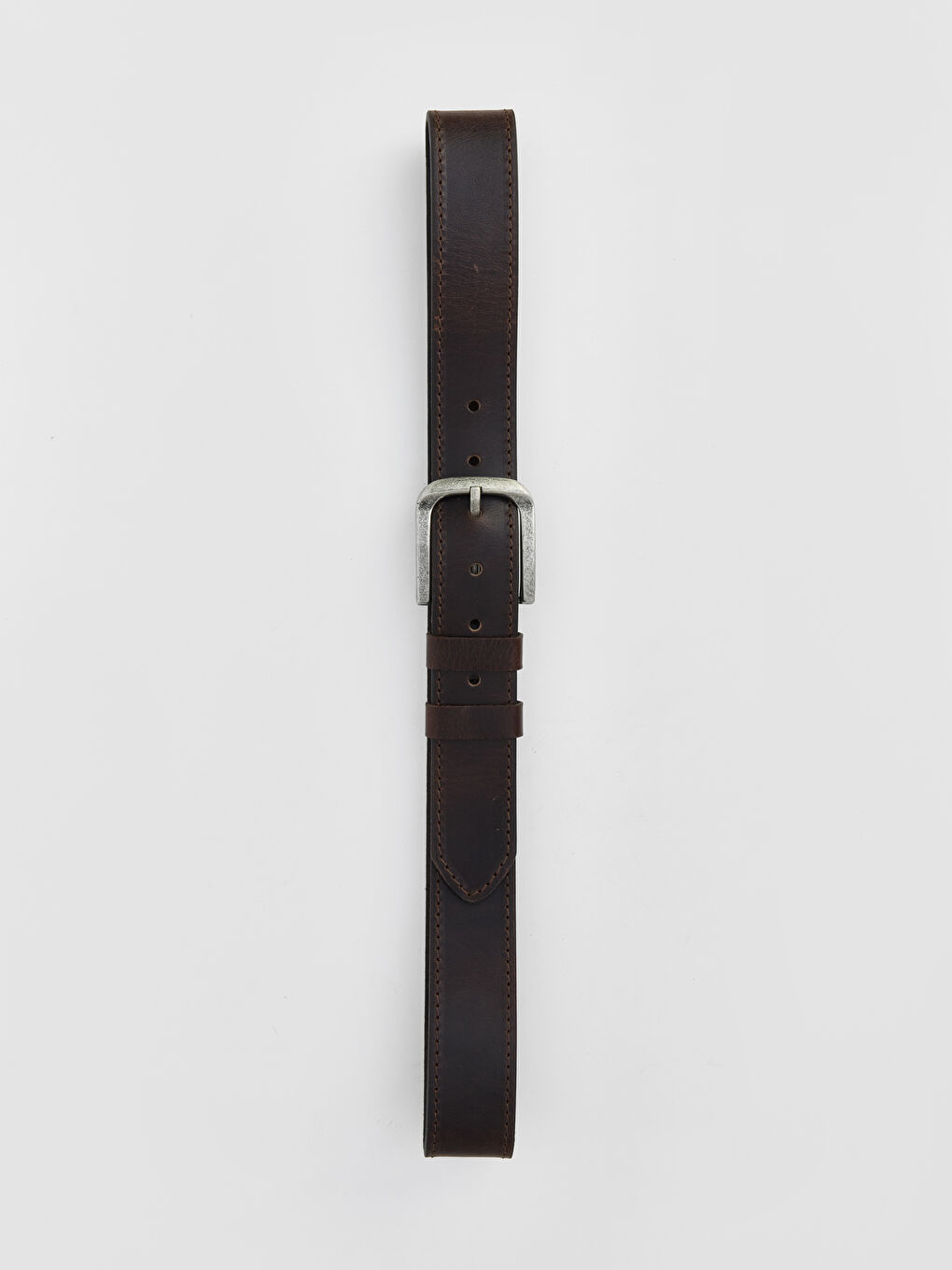 Kahverengi Hakiki Deri Erkek Kemer-3