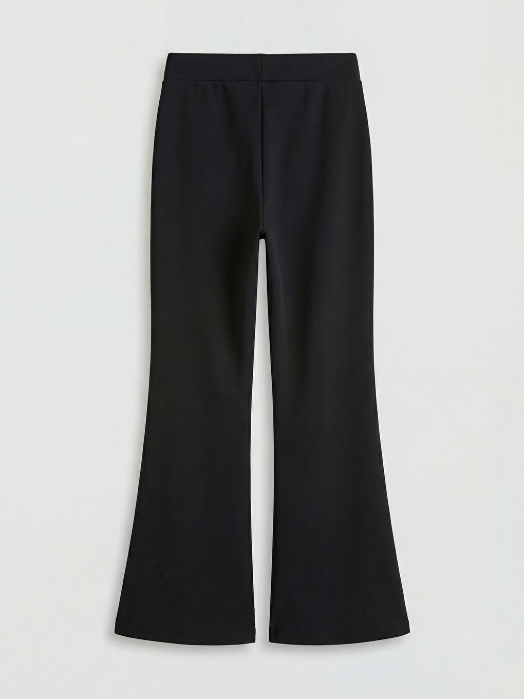 Siyah Taşlı Kız Çocuk İspanyol Paça Soft Touch Tayt-1