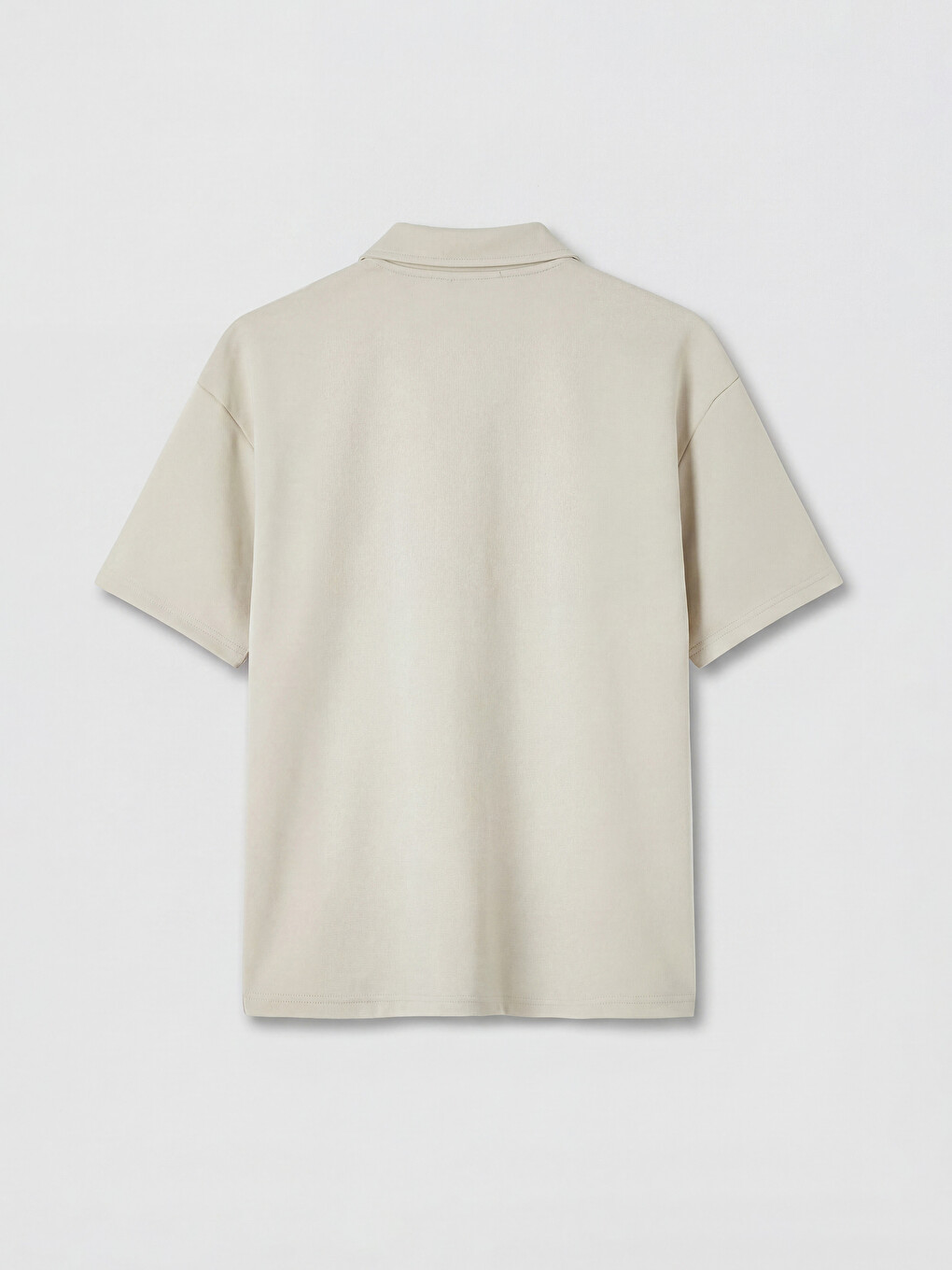 Half-Zip Polo Collar Men's T-Shirt-5