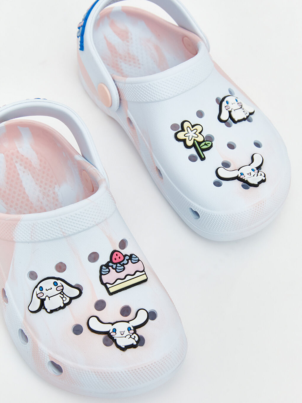 Karışık Cinnamoroll Baskılı Kız Çocuk Plaj Sandaleti-4