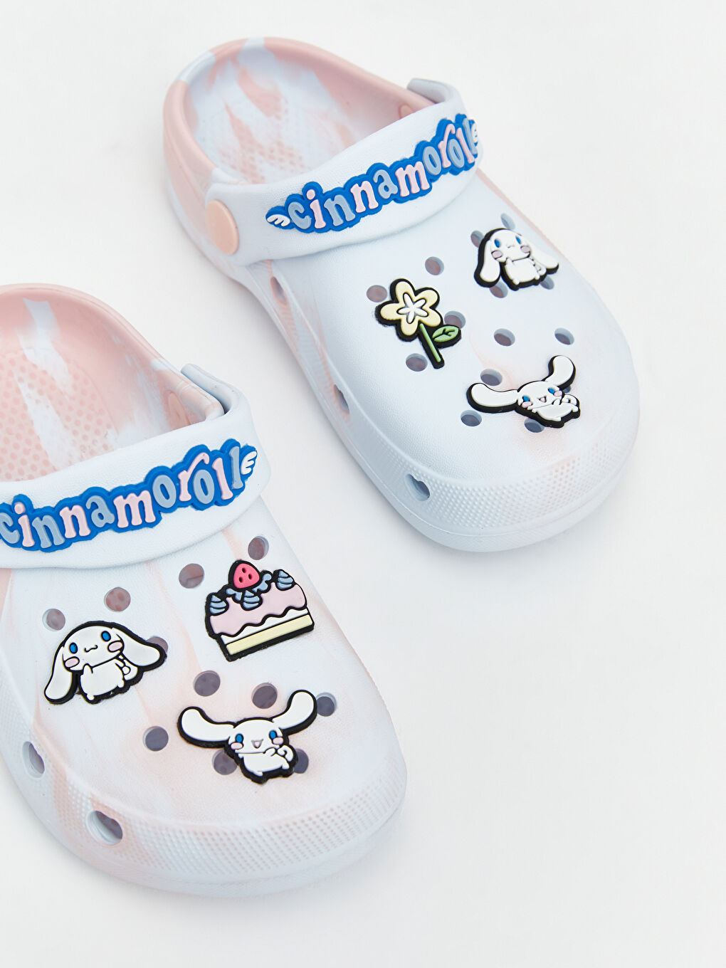 Karışık Cinnamoroll Baskılı Kız Çocuk Plaj Sandaleti-5