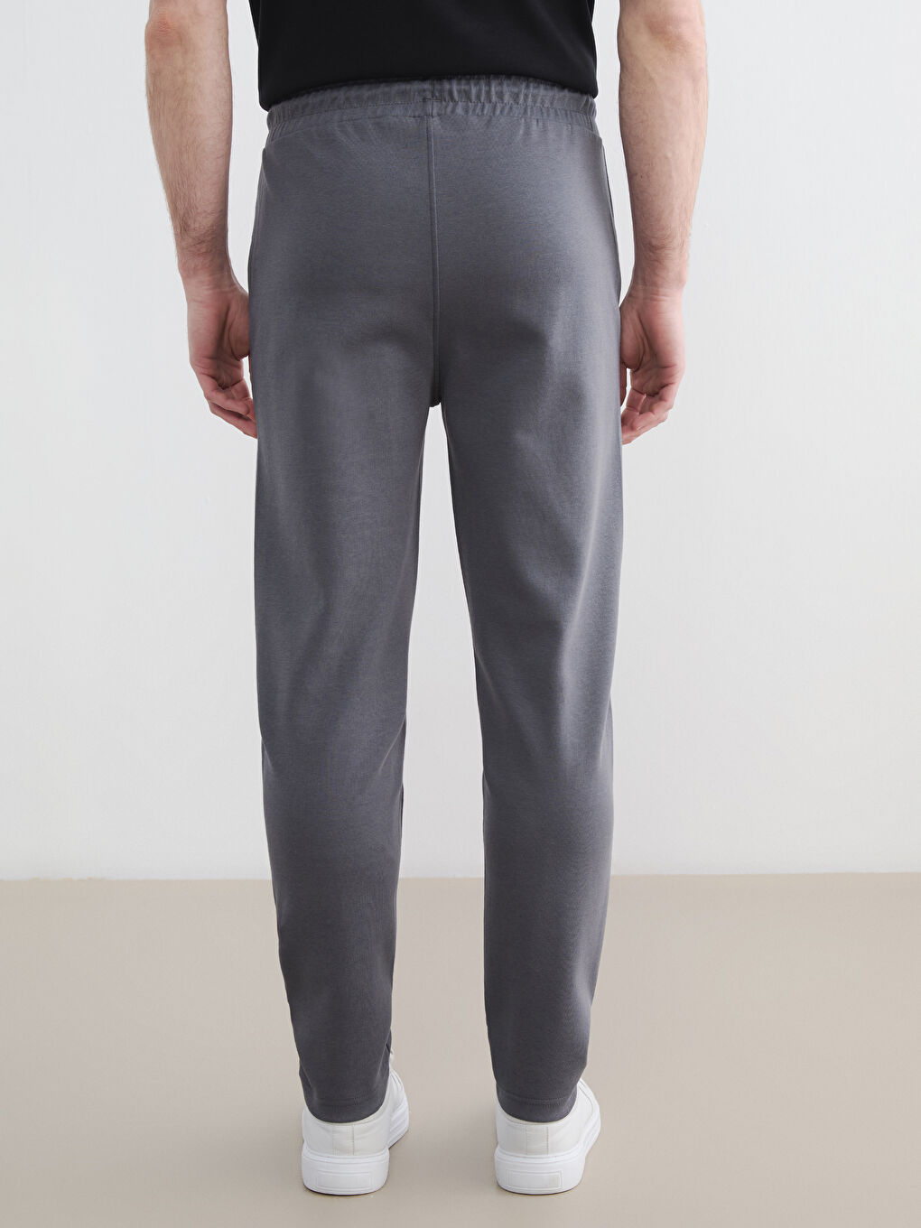 Gri Standart Kalıp Erkek Eşofman Altı-3