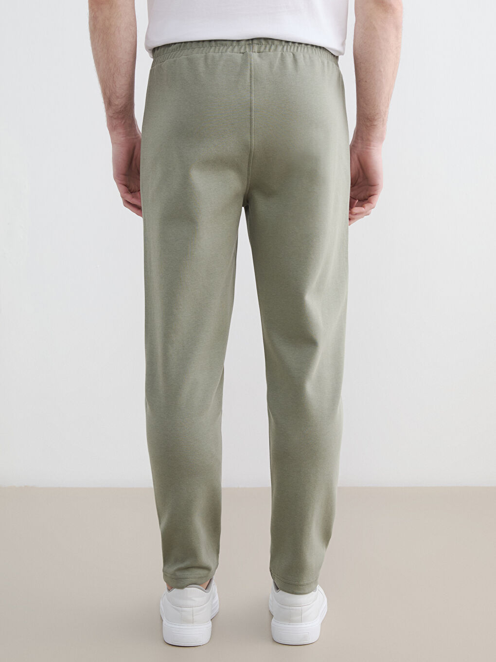 Haki Standart Kalıp Erkek Eşofman Altı-3