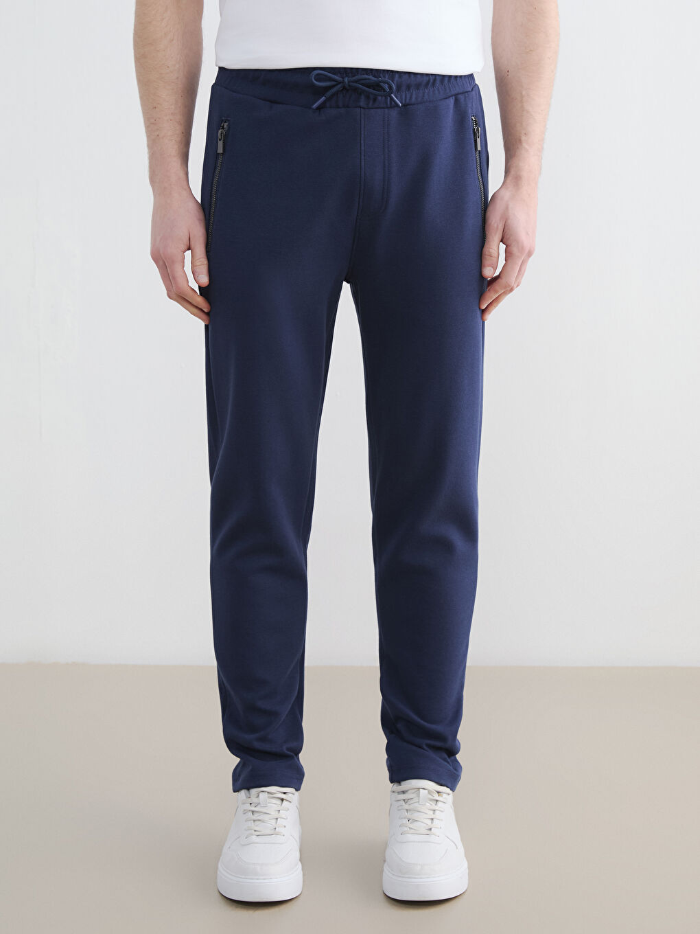 Lacivert Standart Kalıp Erkek Eşofman Altı-1