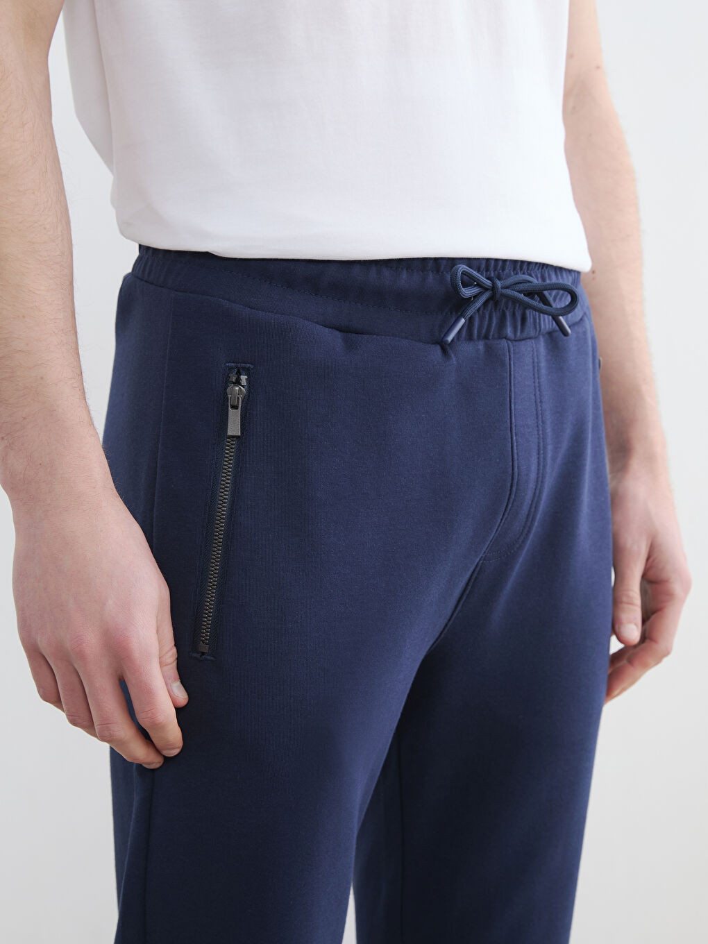 Lacivert Standart Kalıp Erkek Eşofman Altı-2