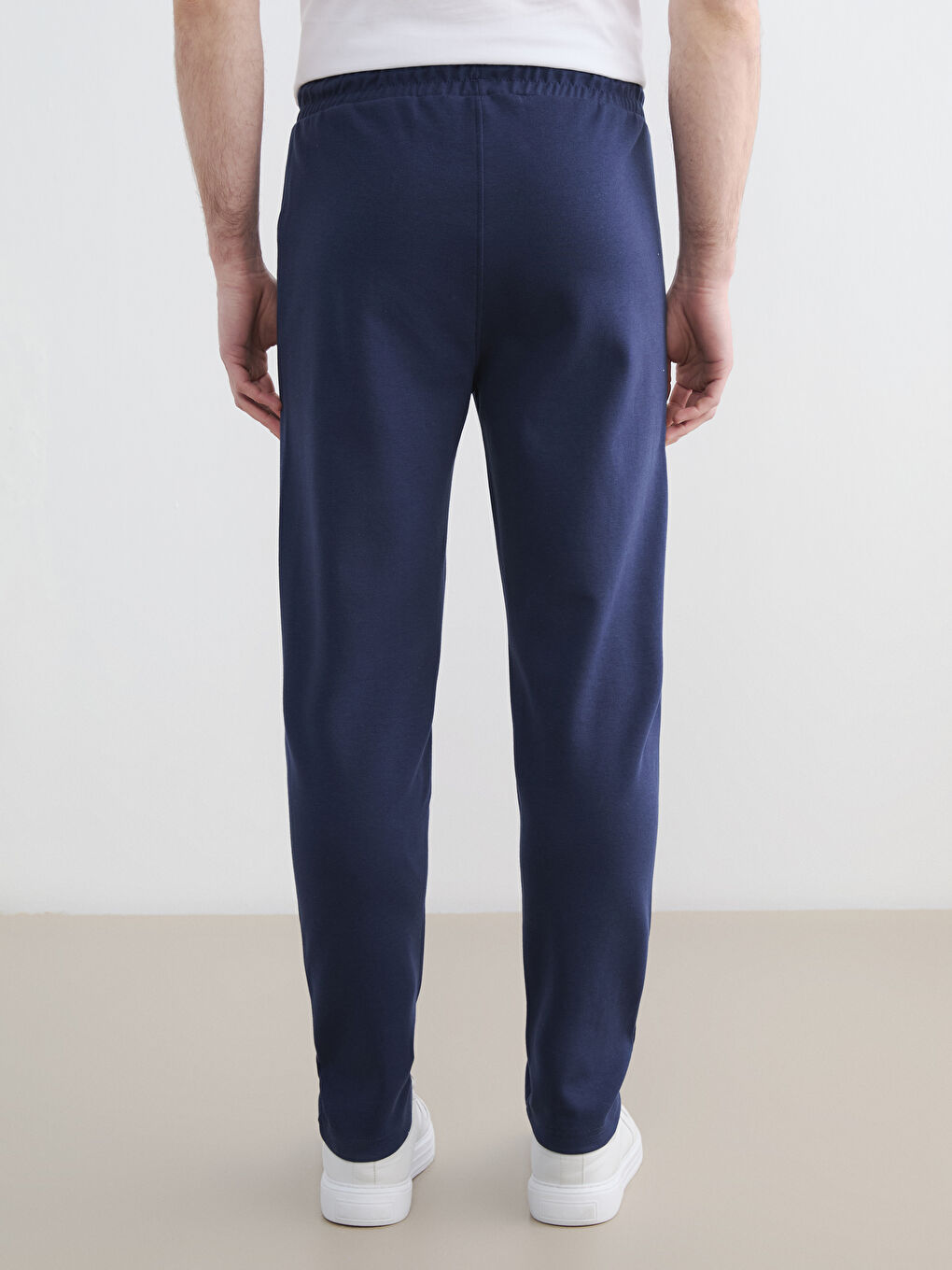 Lacivert Standart Kalıp Erkek Eşofman Altı-3