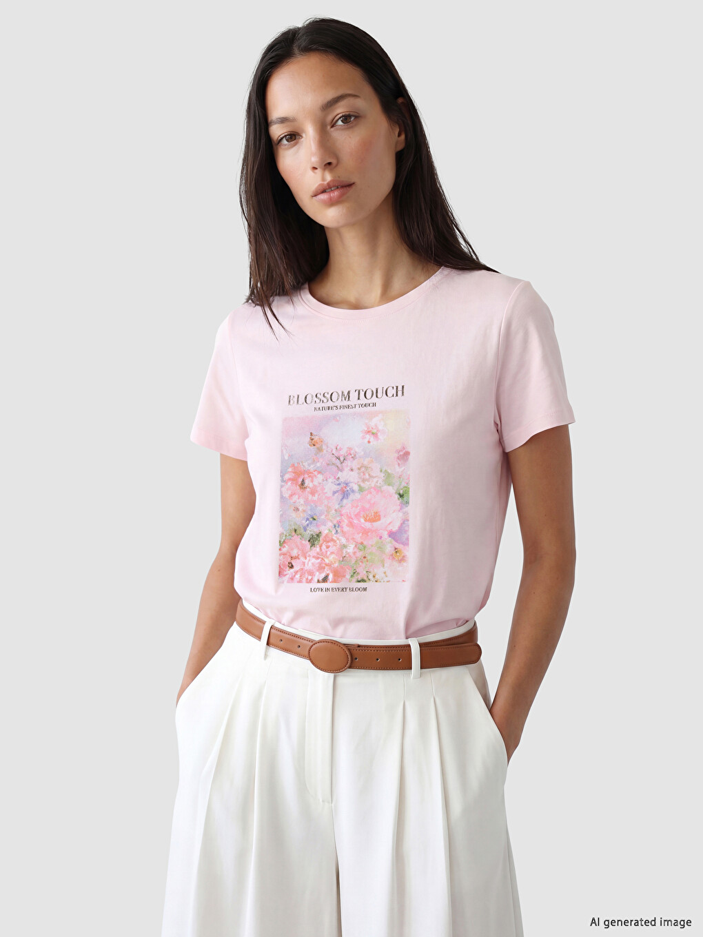Printed 100% Cotton Women's T-shirt