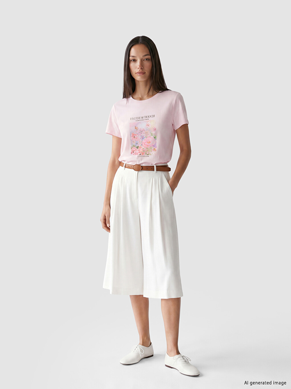 Printed 100% Cotton Women's T-shirt-1