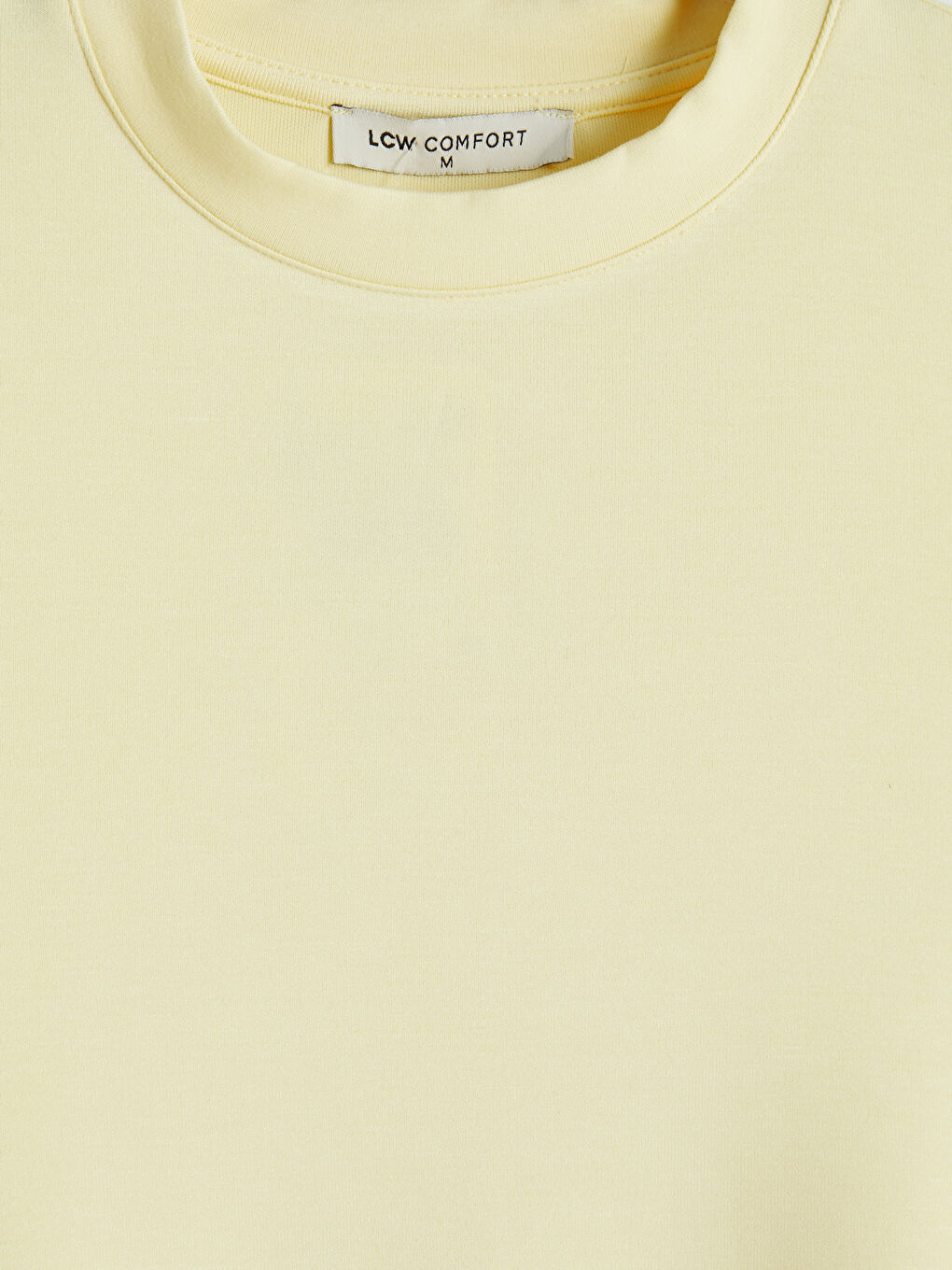 Sarı Soft Touch Kadın Tişört-2