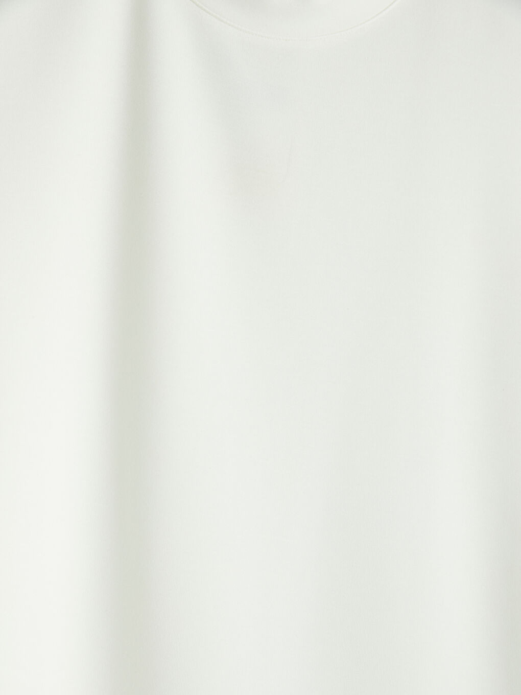 Ekru Bisiklet Yaka Kadın Tişört-2