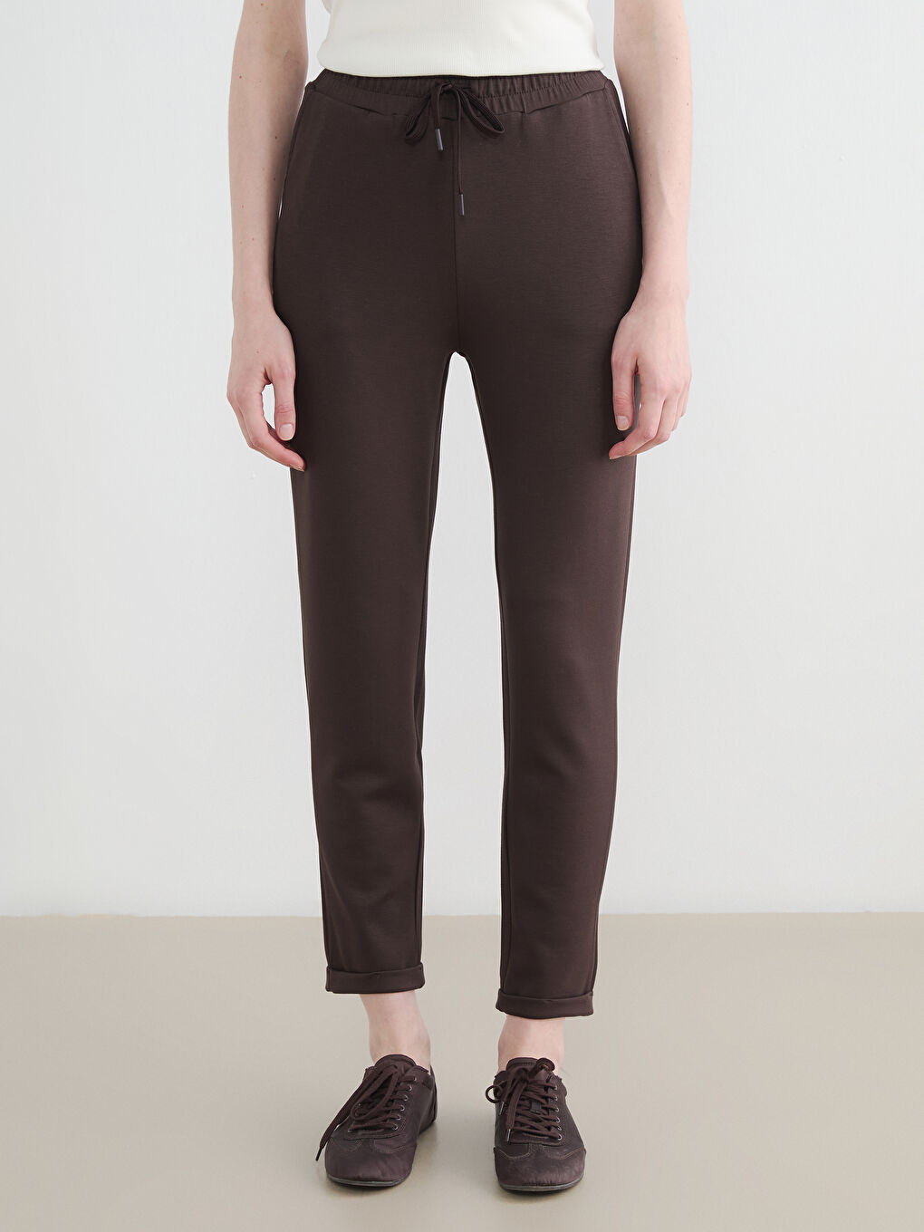 Elastic Waist Soft Touch Women's Sweatpants-1