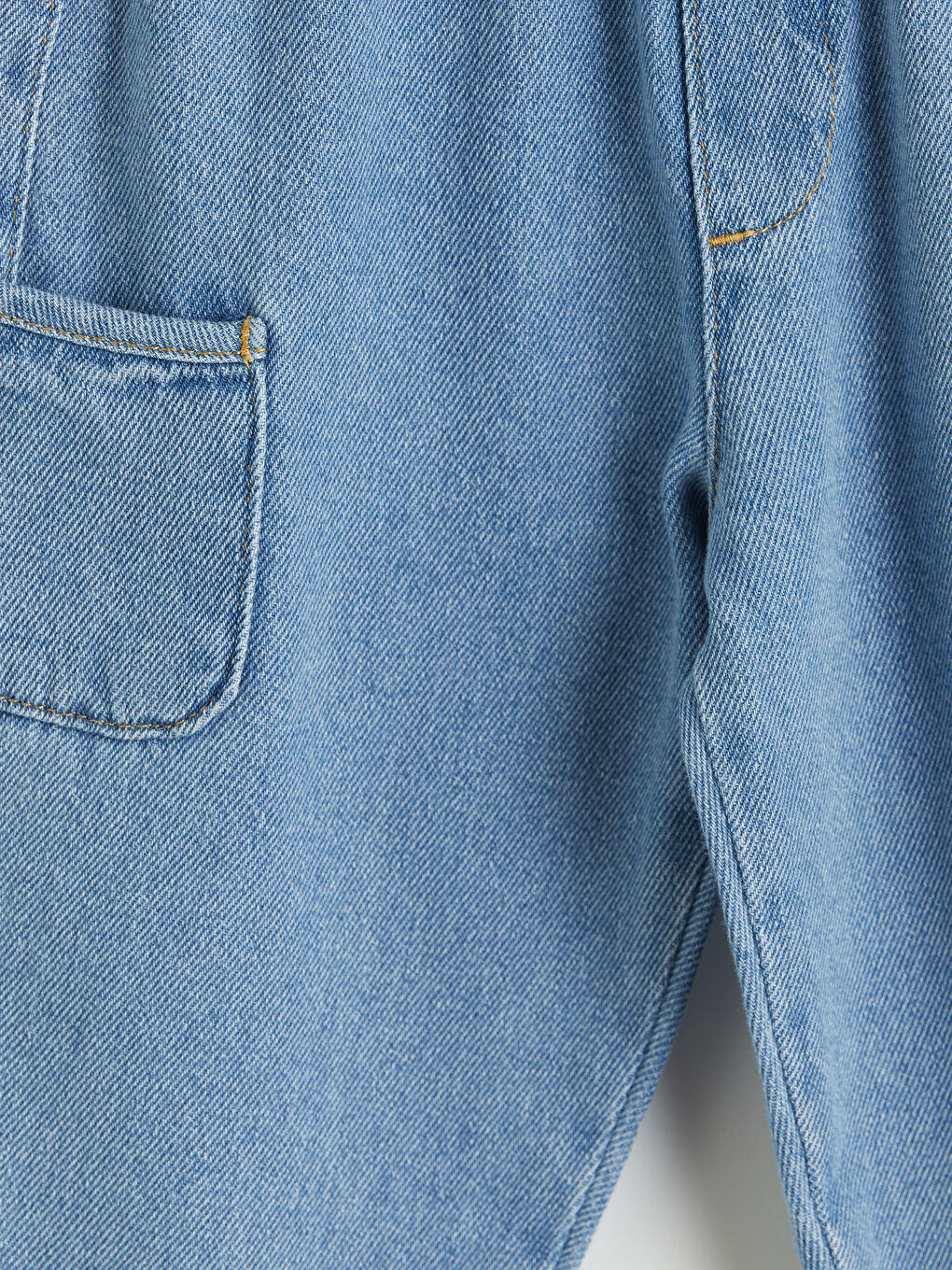 İndigo Loose Fit Erkek Bebek Kargo Jean Pantolon-2