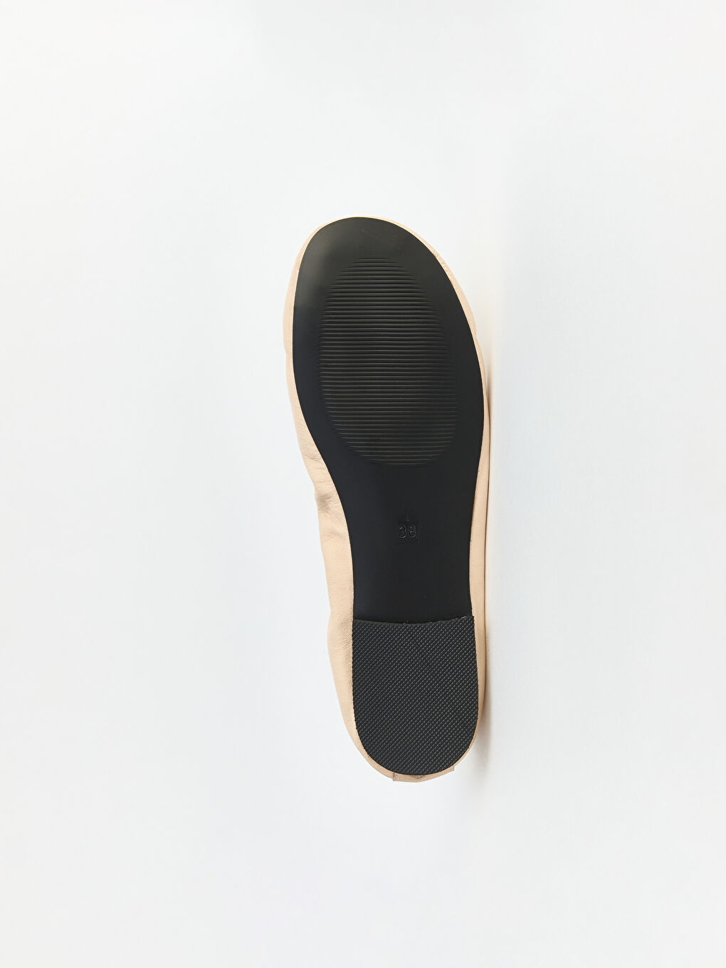 Ekru Hakiki Deri Kadın Babet-4