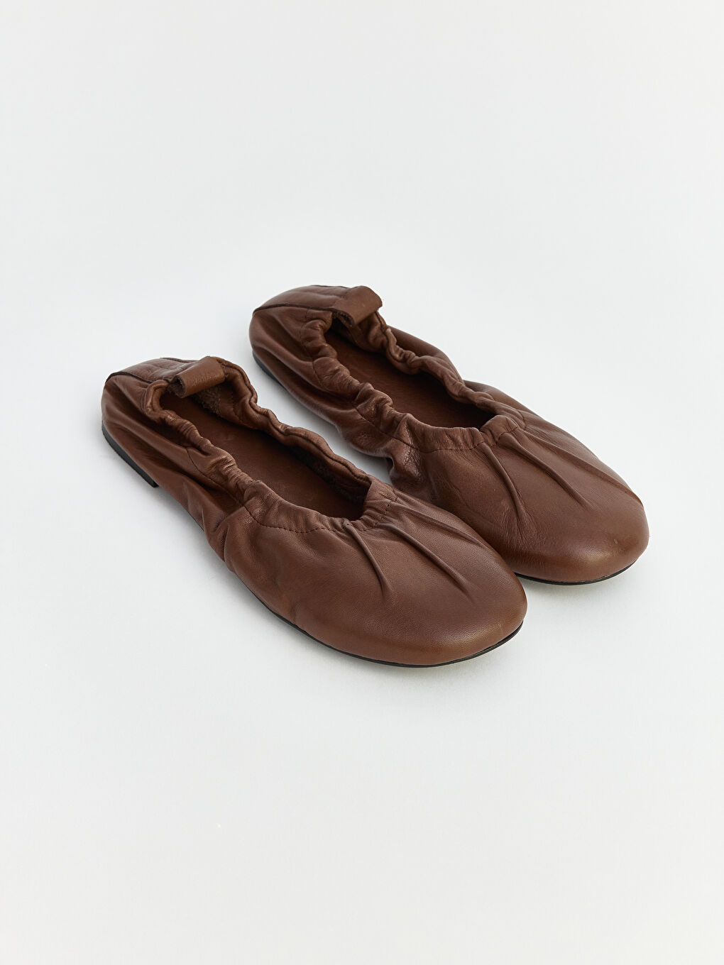 Kahverengi Hakiki Deri Kadın Babet