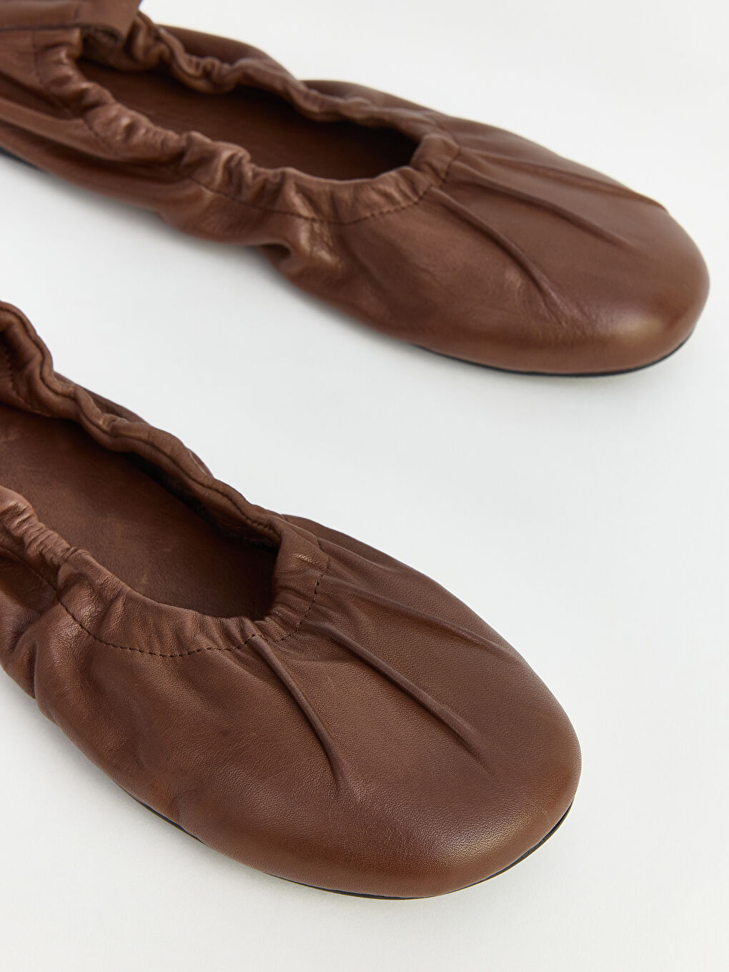 Kahverengi Hakiki Deri Kadın Babet-2