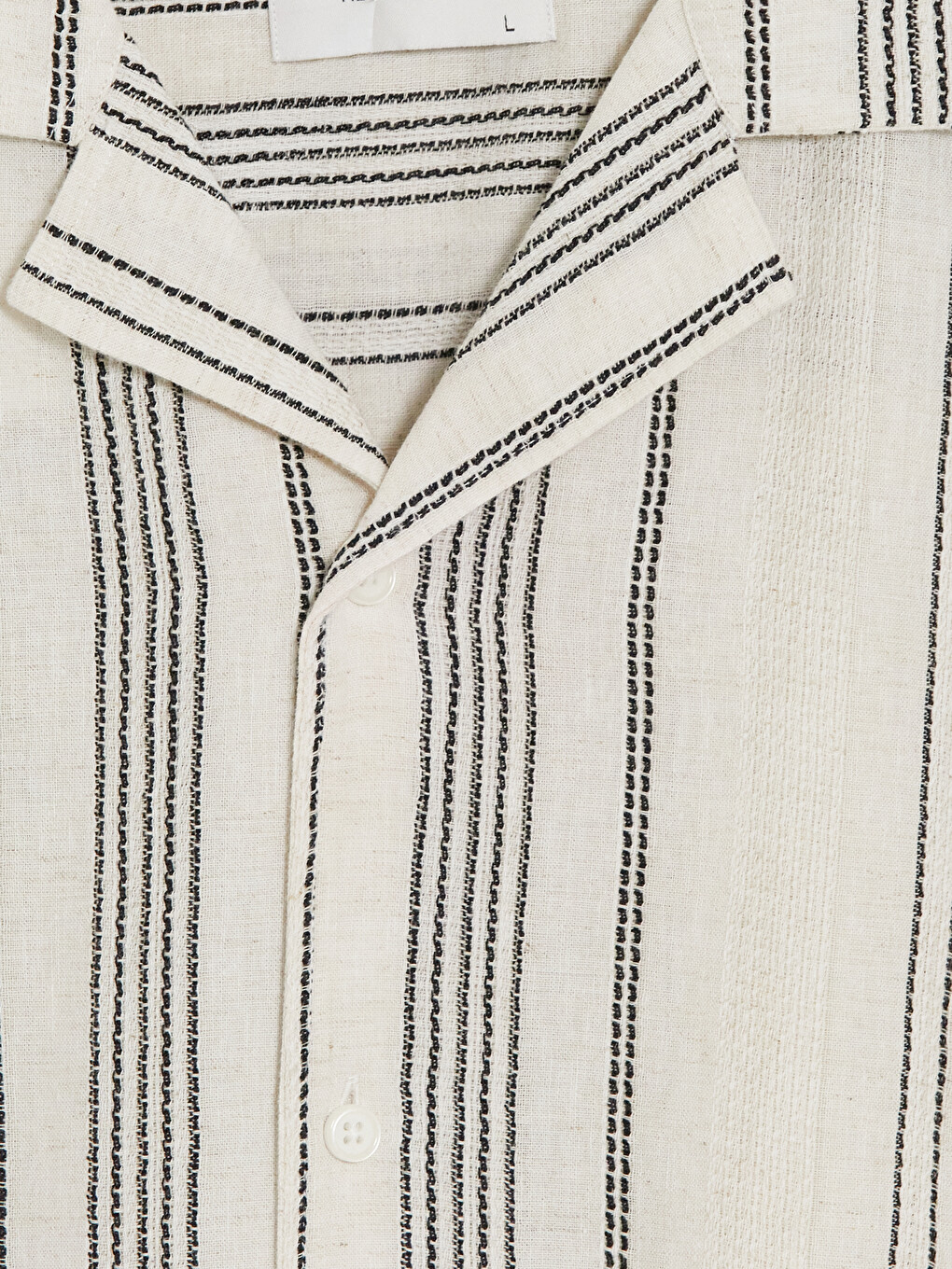 Regular Striped Poplin Men's Shirt-5