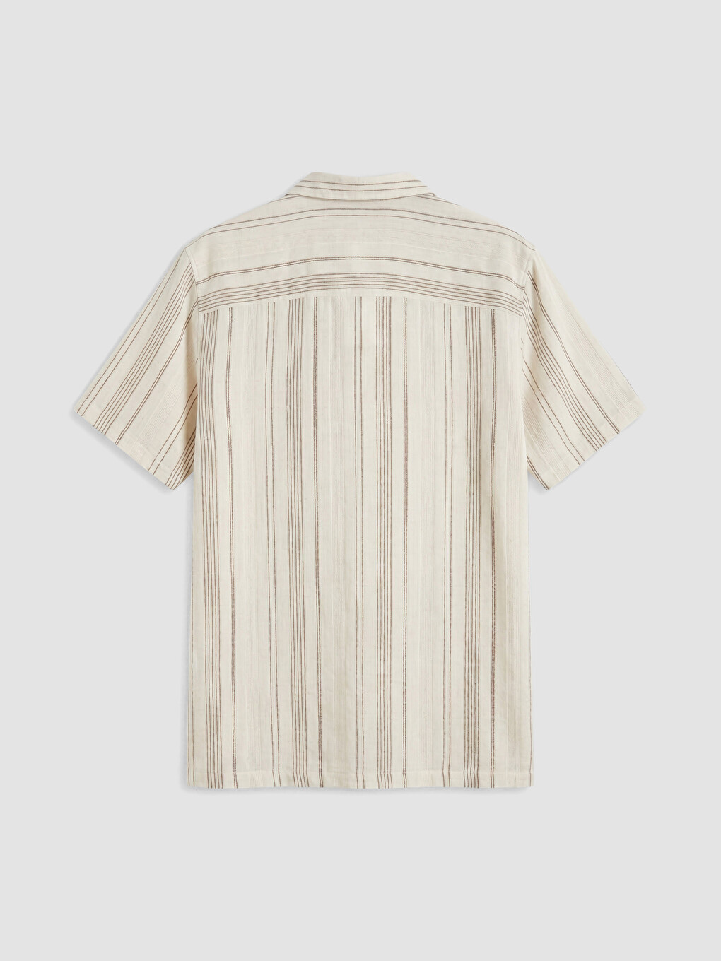 Regular Striped Poplin Men's Shirt-6