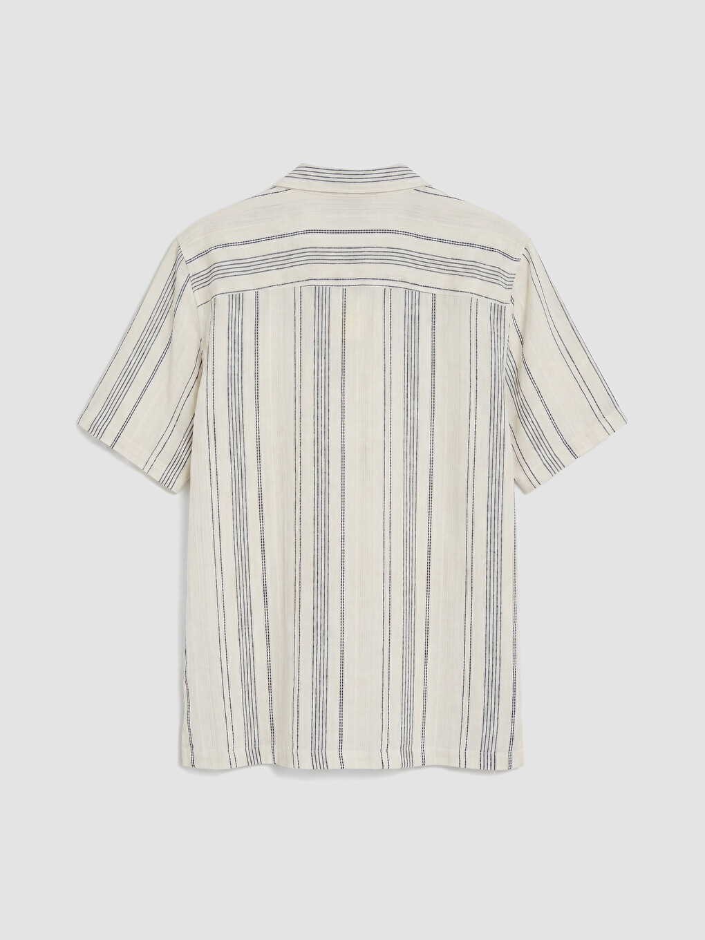 Regular Striped Poplin Men's Shirt-6