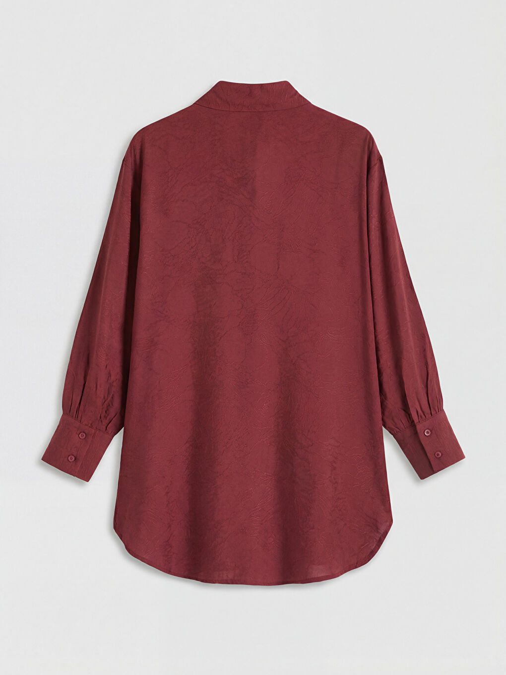 Mor Desenli Kadın Gömlek Tunik	-5