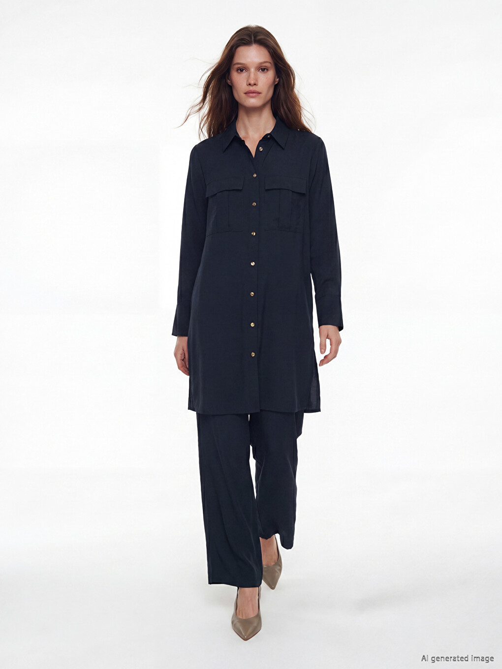 Elastic Waist Modal Blend Women's Trousers
