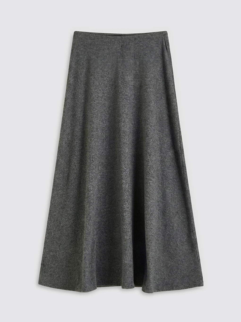 Antrasit Beli Lastikli A Kesim Kloş Etek