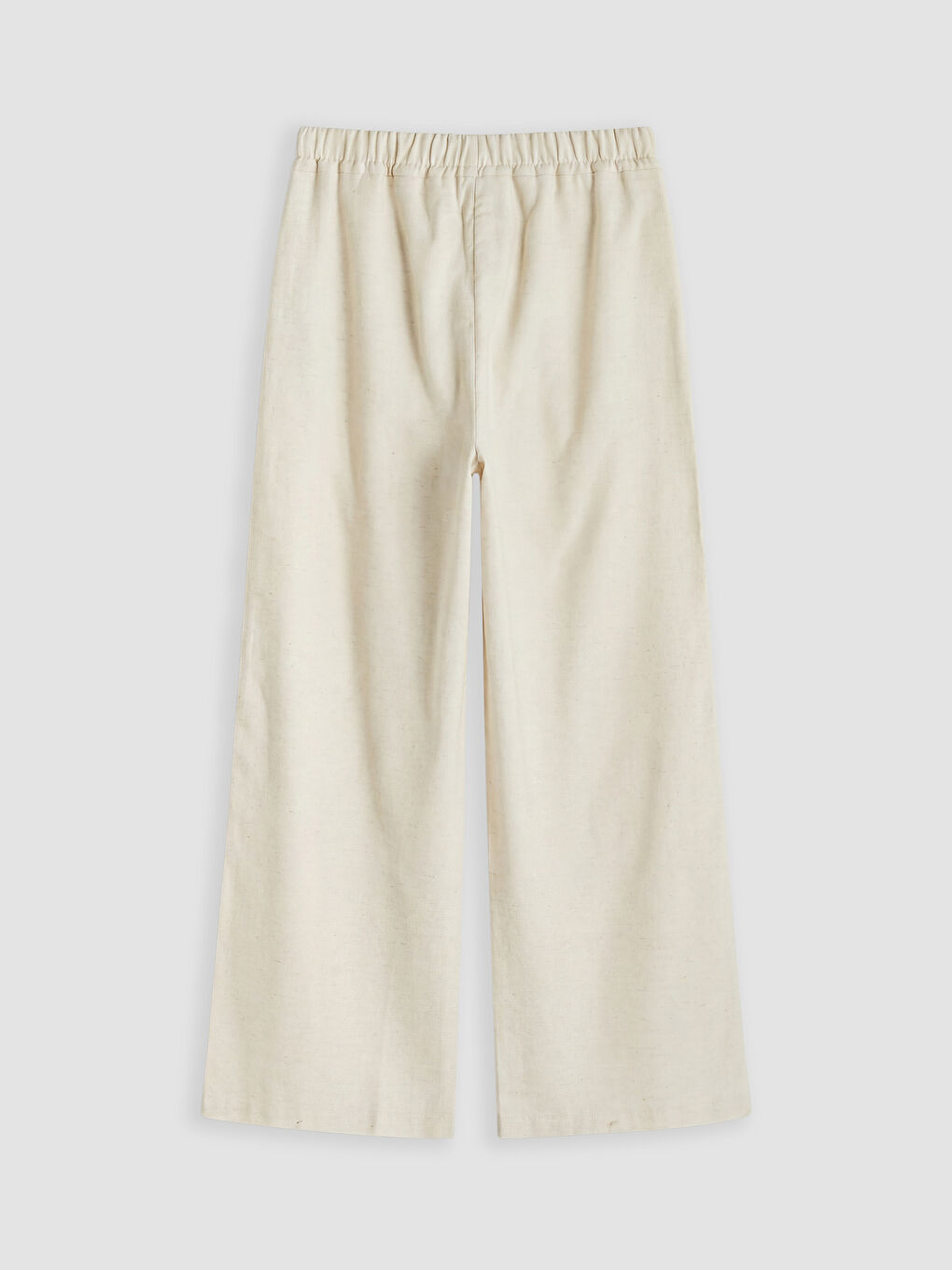 Woman ECRU Trousers-1