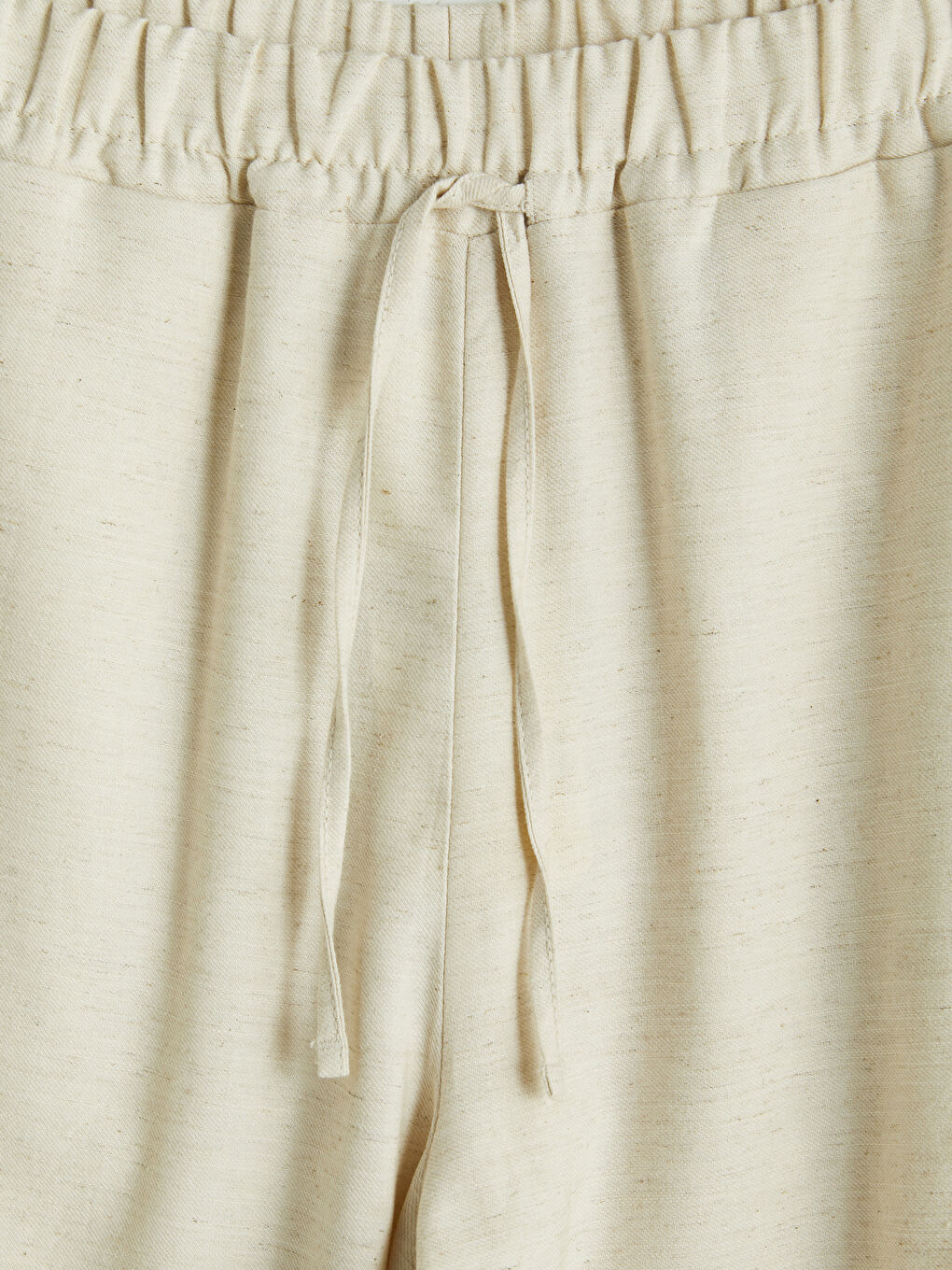 Woman ECRU Trousers-2